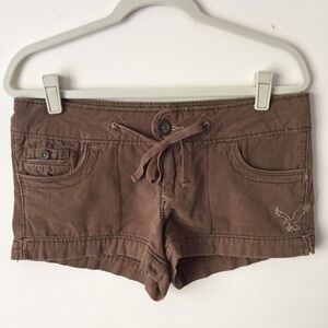 Brown Drawstring Shorts